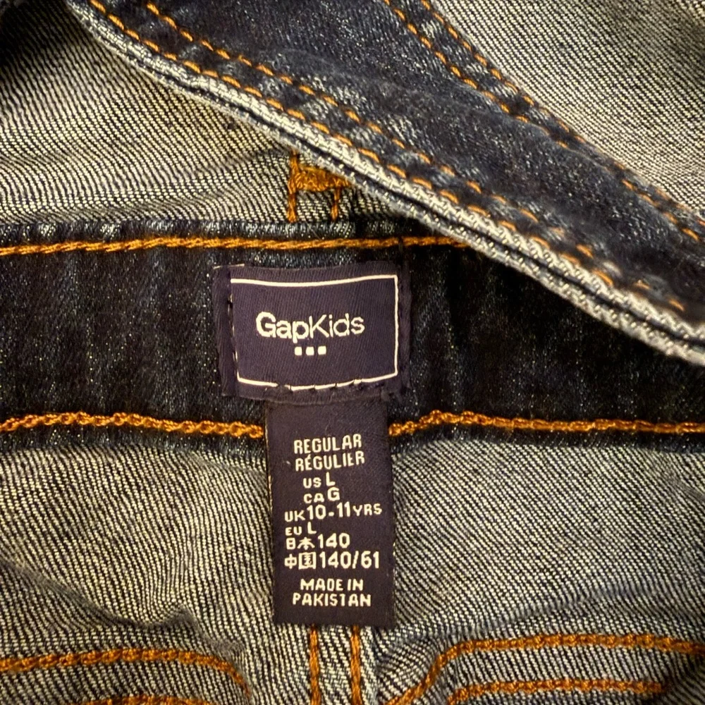 GAP Kids Denim Overalls Girls Size Large Bib Jean Jumper
